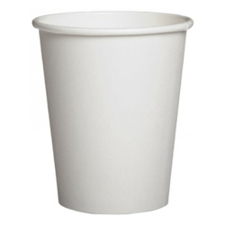 WHITE HOT CUP BEVERAGE 8 OZ 80 MM