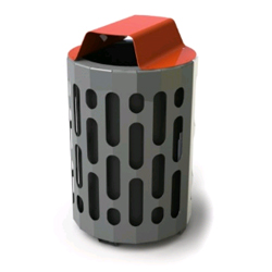 RED STEEL STINGRAY RECEPTACLE 160L