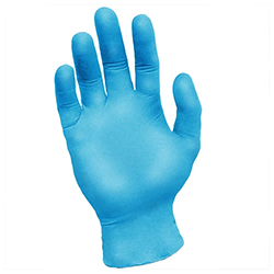 BLUE POWDER FREE NITECH EDT GLOVES X-LARGE