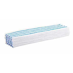 TAMPON MICROFIBRE JETABLE BLEU ET BLANC 18